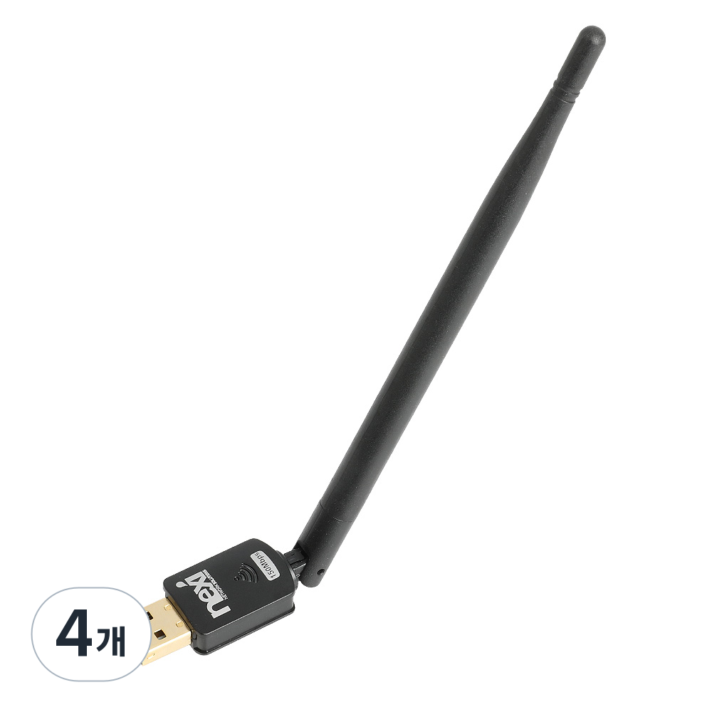 넥시 802.11n 외장안테나 USB 무선랜카드, NX-150NA, 4개 23,460원
