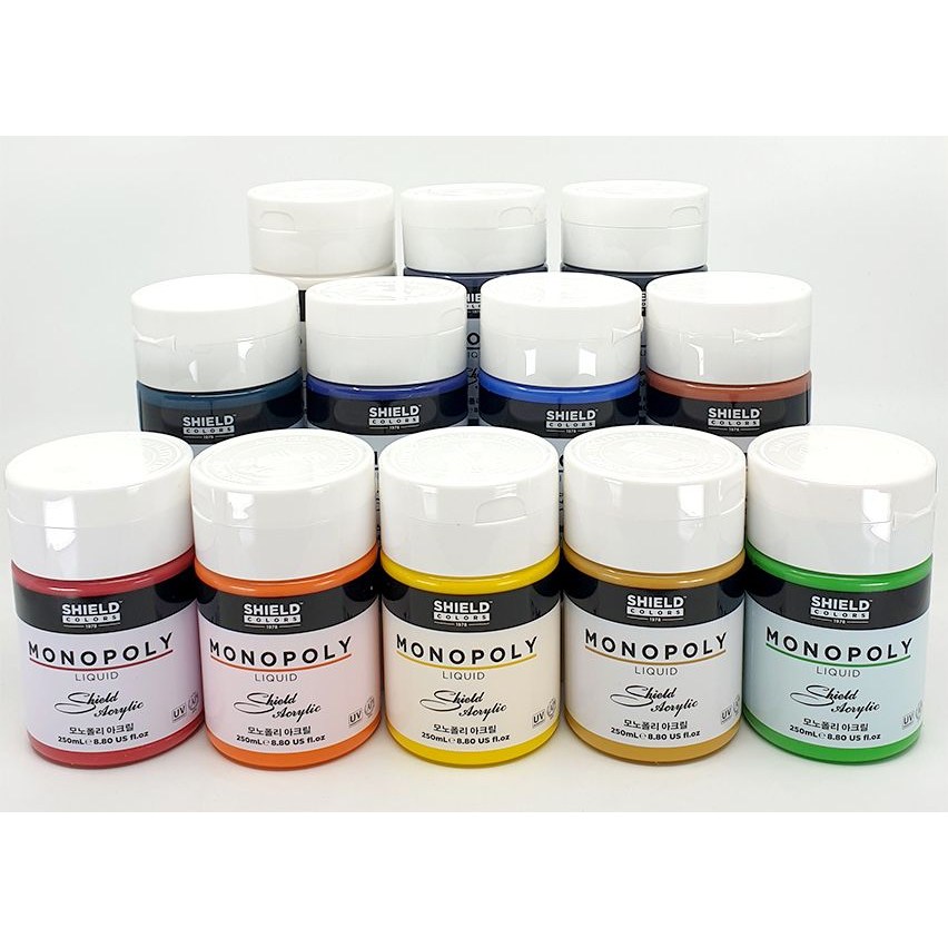 쉴드 모노폴리 아크릴 물감 250ml 낱색 (70색) [옵션선택], 618 Magenta 4,450원