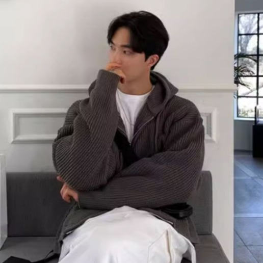 제이티엘 남성용트렌디투웨이지퍼루즈핏니트집업 39,300원