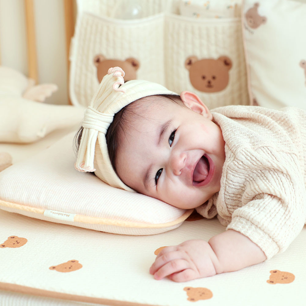 마롤로뜨 태열 두상 베개, 화이트(베개) + 피치(커버), 1개 49,900원