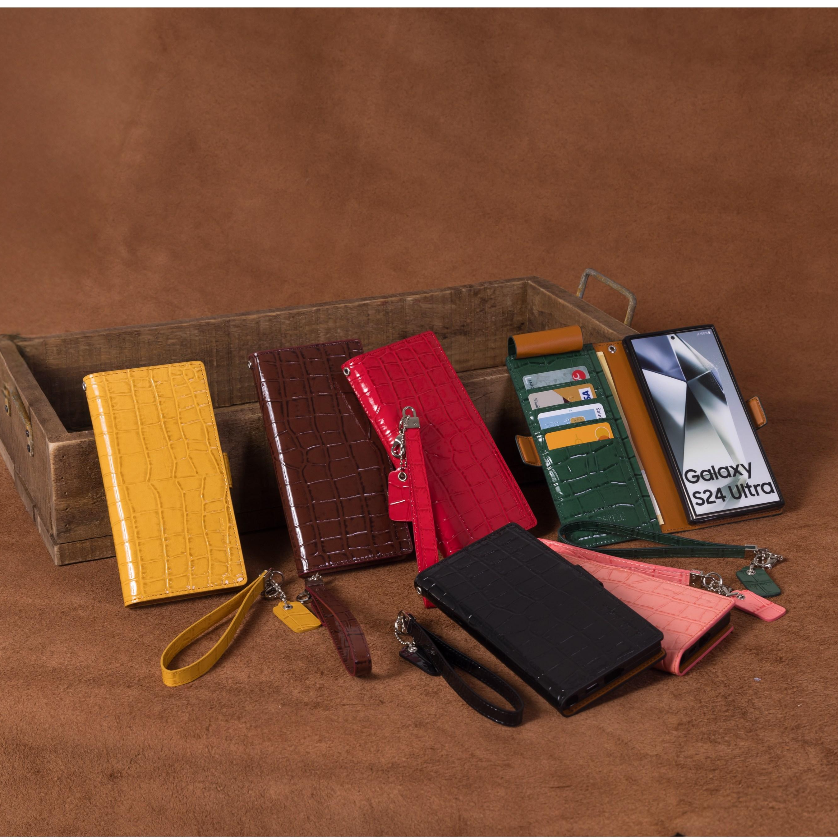 진렌체 벨로스 크로커다일 천연소가죽 갤럭시 지갑 케이스+손목스트랩 72,800원