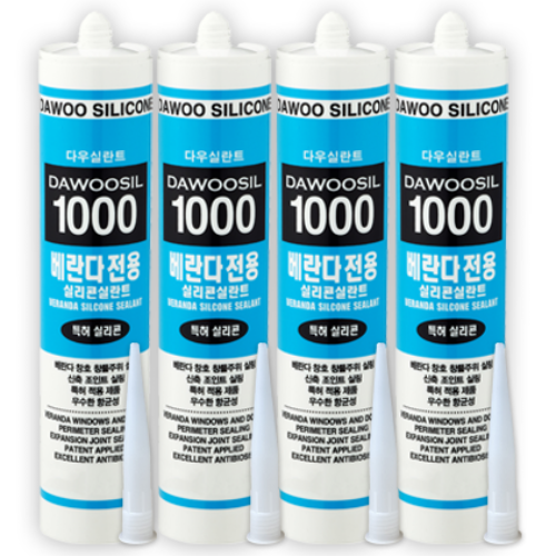 에스테크 베란다용 창틀용 실리콘 다우실 1000 창호 베란다 방수 백색 14,160원