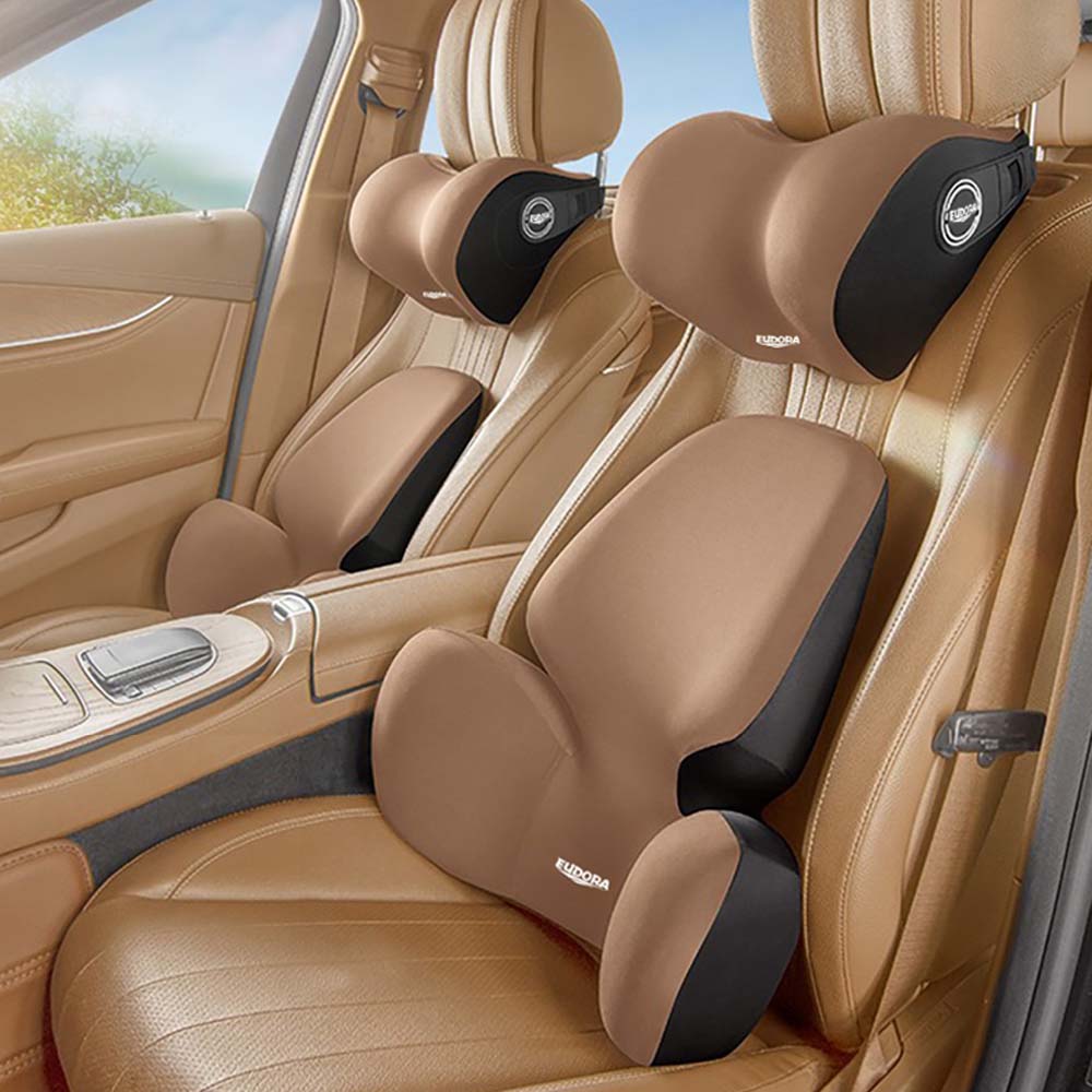 크로니클 언더라운드 커버 요추 등받이 쿠션 + 목쿠션 세트, 브라운, 1세트 39,240원