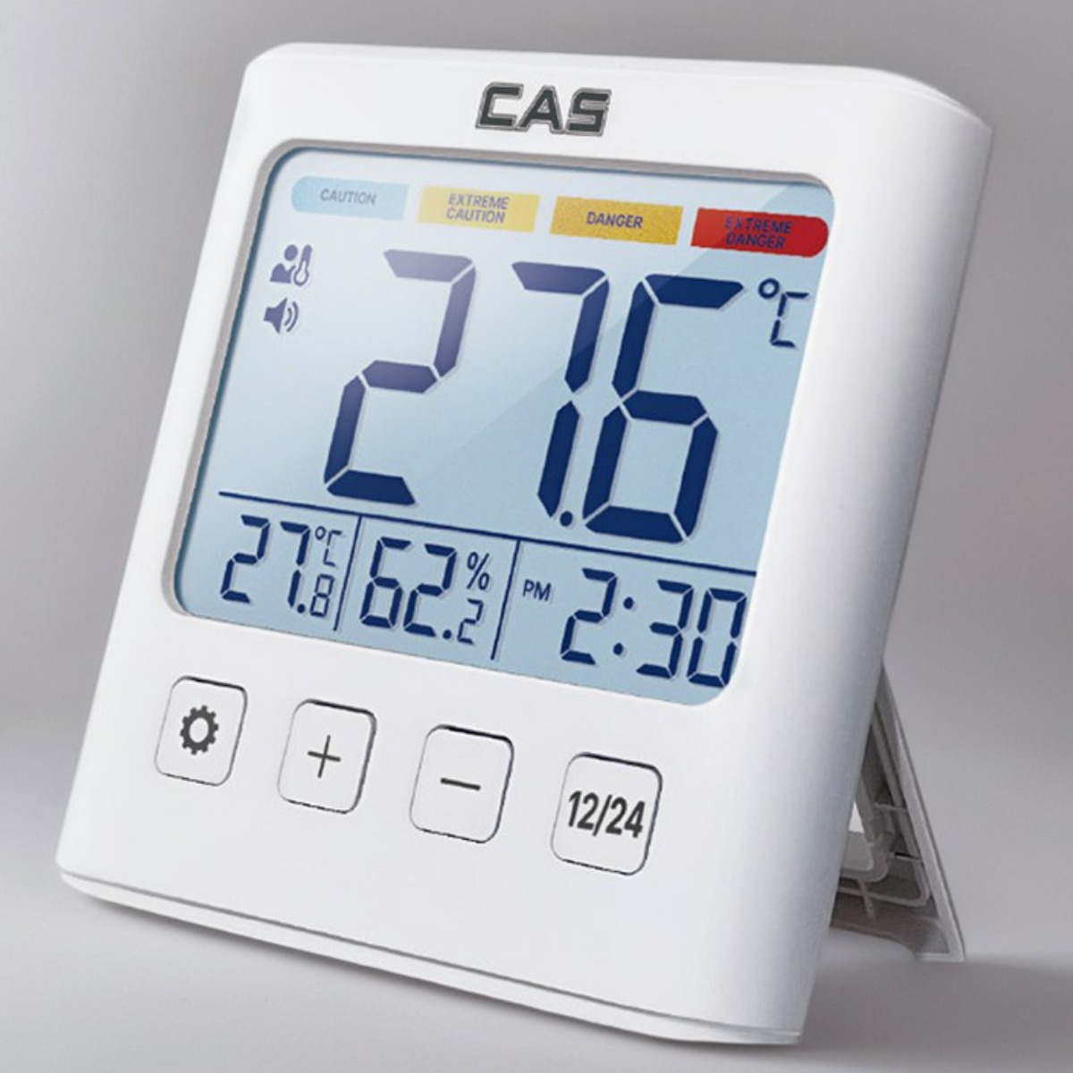 카스 체감온도계 T702 온도 습도 백라이트 탁상형 벽걸이형, 1개, 화이트 35,000원
