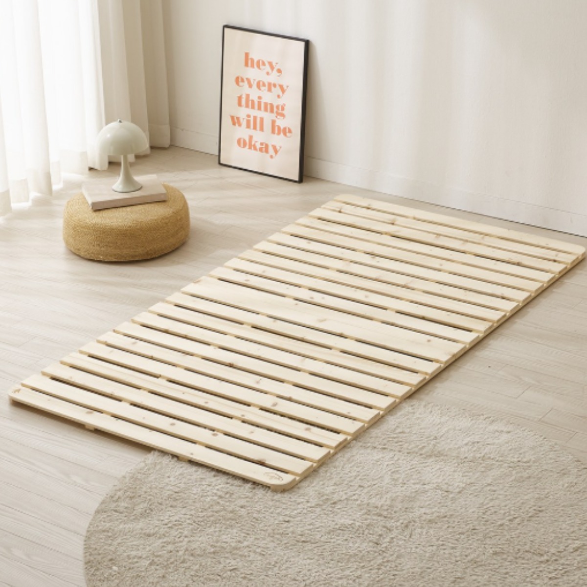 모벨퍼니 무헤드 매트리스 받침대 소나무 낮은 저상형 틀 매트리스판 침대판 원목 미니 싱글 슈퍼싱글 더블 퀸 침대 프레임 깔판 61,850원