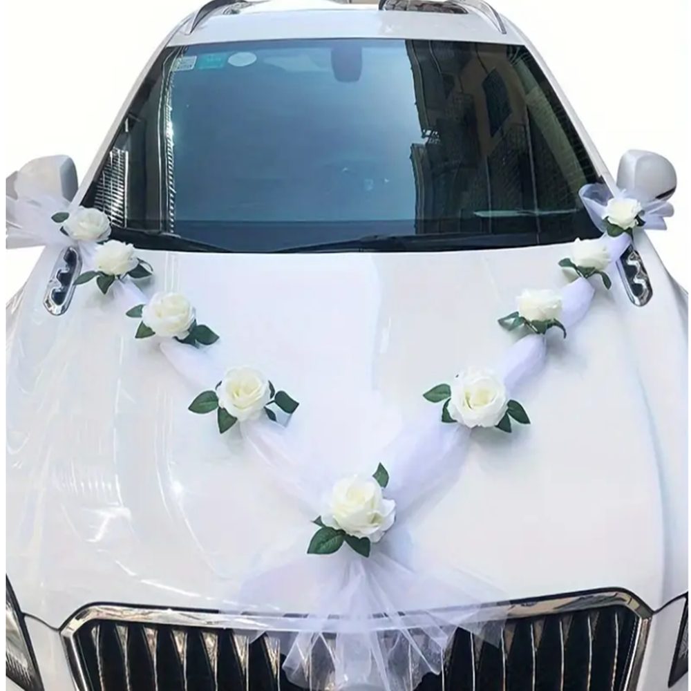 소단 결혼식 웨딩카장식 파티 새차선물 꽃 플라워 셀프 꾸미기 소품, 1개 39,900원