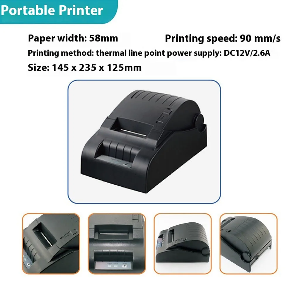 DC12V 2.6A금 농도계에 적합한 열전사 영수증 프린터 호환지 폭 58mm 인쇄 속도 90mm/s 189,000원