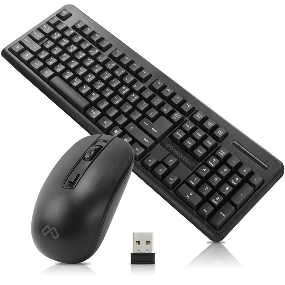 맥스틸 무선 키보드 + 마우스 세트 19,900원