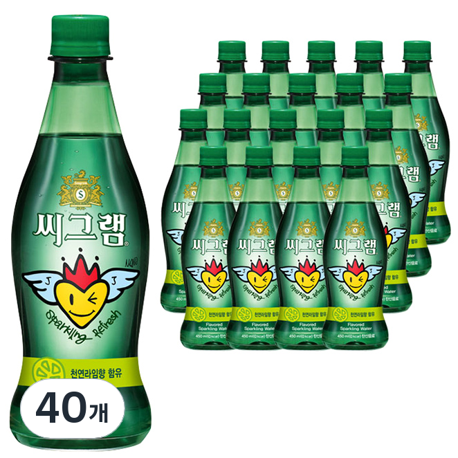 씨그램 라임향 탄산음료, 450ml, 40개 37,700원