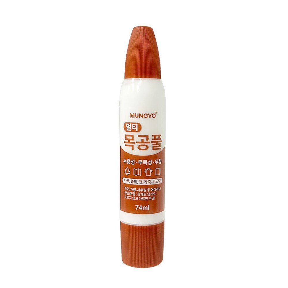 문교 나무 종이 천 가죽 접착 목공풍 74ml 수용성 무향 3,500원