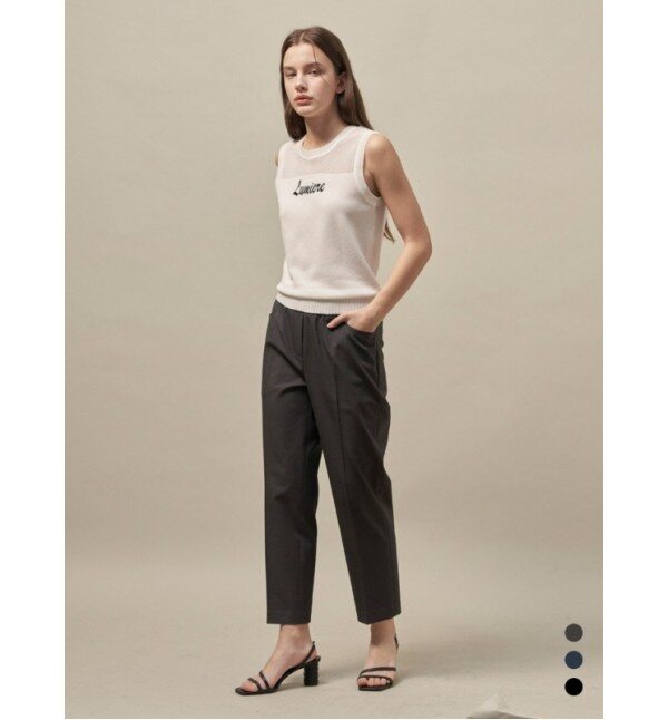 올리비아로렌 올리비아로렌 밴딩 스트레이트 핏 팬츠 VOBDL5M3131 69,000원