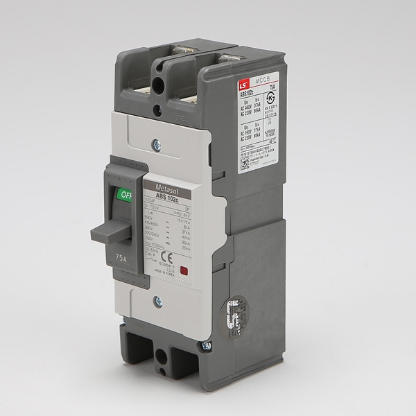 uga123 LS산전 ABS 102C(2P) 30A 50A 75A 100A 85kA 배선용차단기 MCCB 76,700원