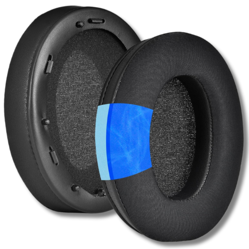 소니 WH-1000XM3 헤드폰용 교체 이어패드 wh 1000xm3이어패드 소wh1000xm3헤드밴드 소니헤드셋wh1000xm3커버 sonywh1000xm3 cushion두께 증가, 블랙 16,000원