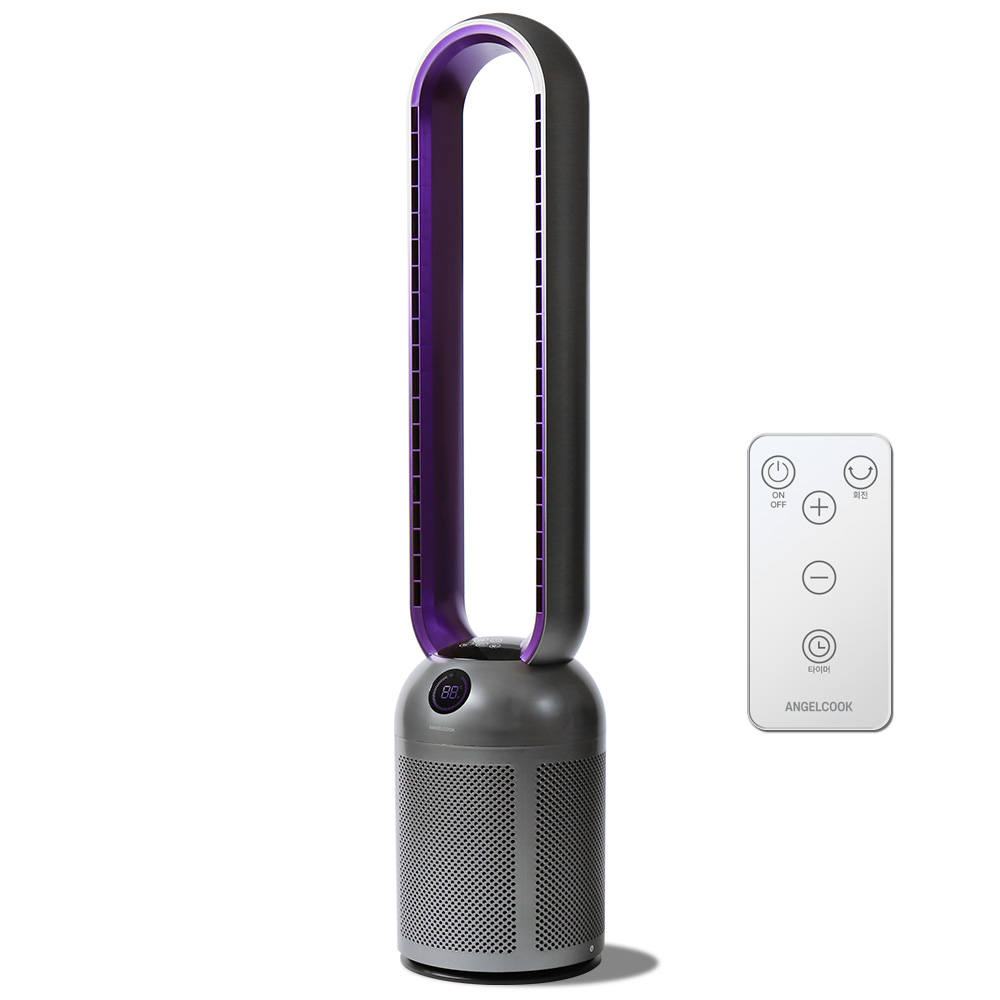 엔젤쿡 24단 날개없는 BLDC 타워형 리모컨 선풍기 무엽 아기 선풍기 에어홀 89,900원