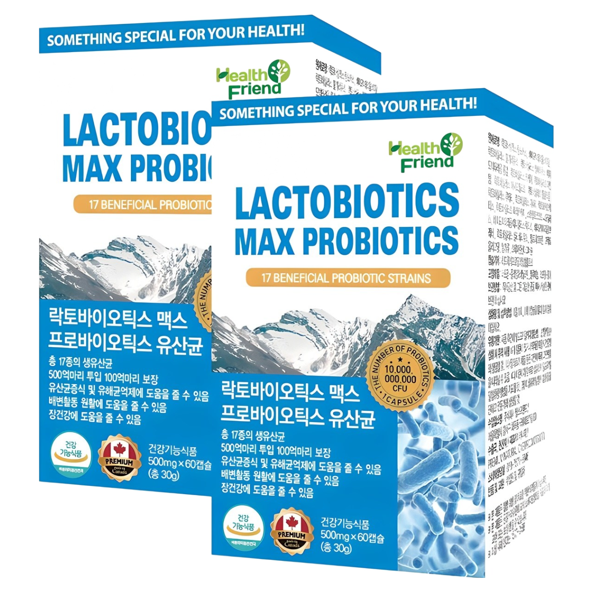 헬스프랜드 캐나다 프로바이오틱스 생유산균 500억투입 100억보장 2개월분 유산균, 60정, 2박스 29,500원