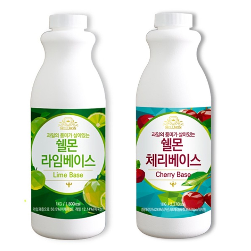 VMB 셀몬 과일 농축액 베이스 라임 체리 1kg 27,670원