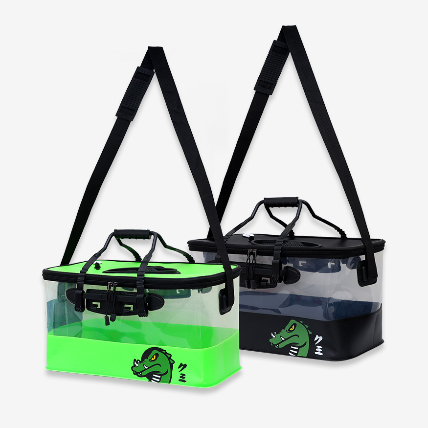 쿠미 Aqua 원터치뚜껑 투명 접이식 살림통 45cm밑밥통, 현재가 19,340원