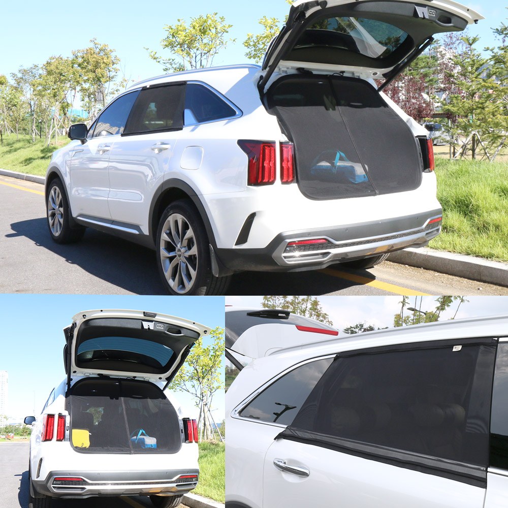 미소모기장  MQ4신형쏘렌토 오픈지퍼형 3종세트[오픈형트렁크모기장+2열창(좌)+2열창(우)] 71,900원