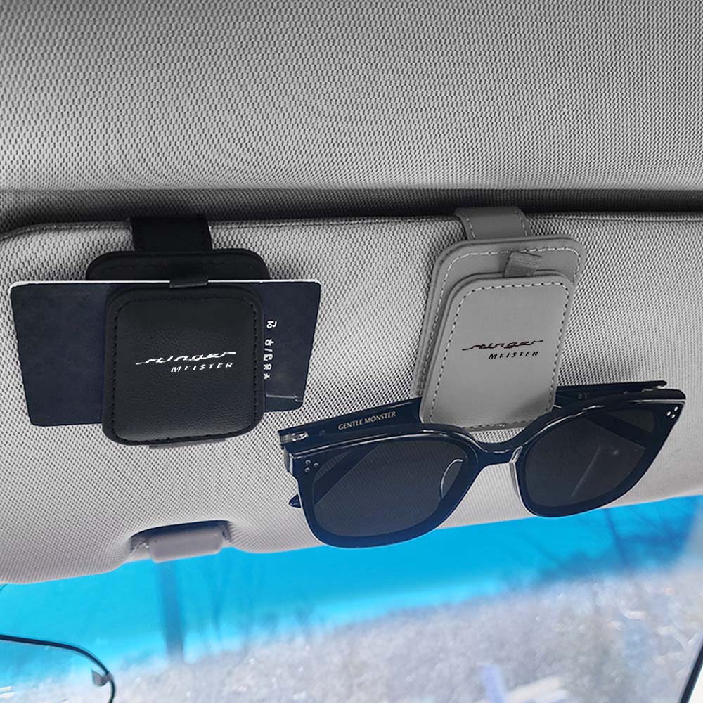 [비브랜드] 라미몰 선바이저 가죽 클립 고정 거치대 선글라스 카드수납 스팅어 호환 9,000원