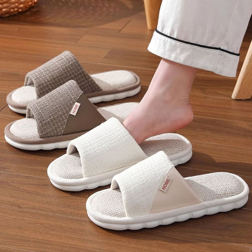 심플로우 푹신한 층간소음 쿠션 린넨 거실 실내화 13,480원