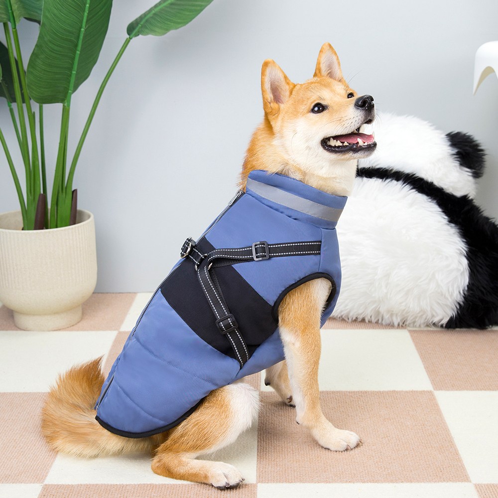 레브펫 중대형견 전용 하네스 겸 페딩형 방한 조끼 19,800원
