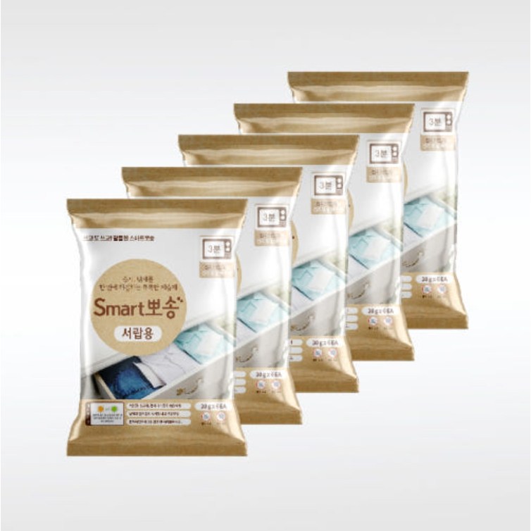 스마트뽀송 서랍용 반영구 실리카겔 제습 습기제거제 (30g*6개입, 5팩) 30개 습기제거제 12,900원