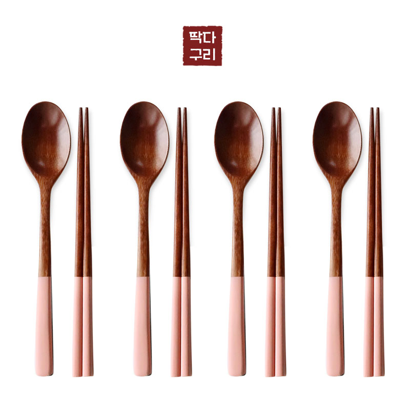 딱다구리 나무수저 연화수 파스텔 옻칠수저세트 19,900원