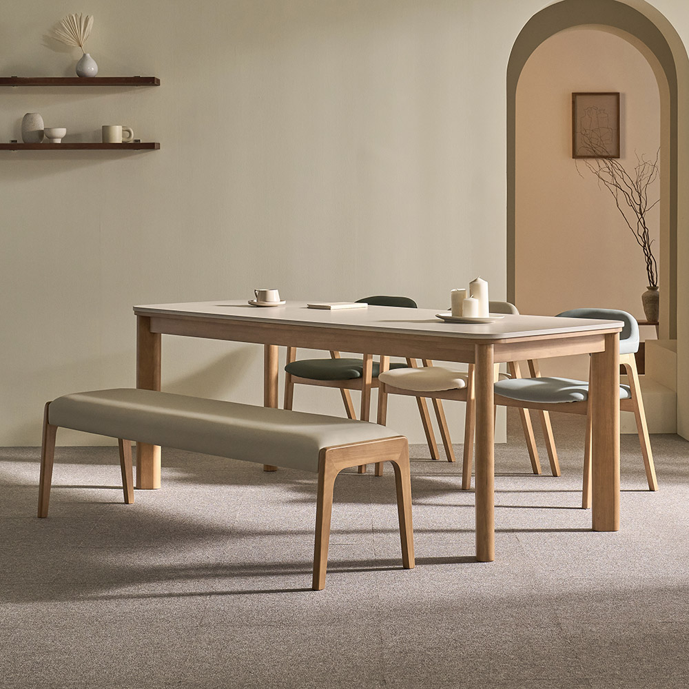 쏠앤까사 올리브 고무나무 원목 포세린 세라믹 식탁세트 4인용 6인용 1400 1600 1950 1,060,000원