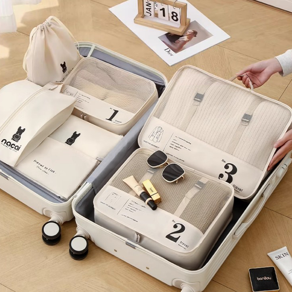 바니엘 캐리어 부피순삭 압축 수납 정리백 7종세트 13,500원