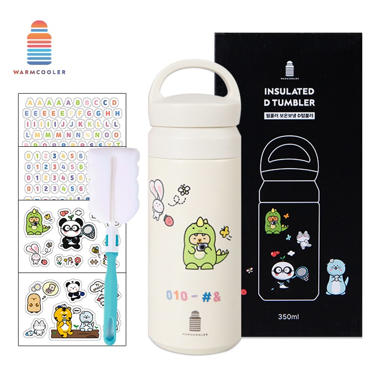 마마픽스 심플 스텐 텀블러 보온 보냉병, D텀블러-아이보리, 350ml, 1개 13,500원