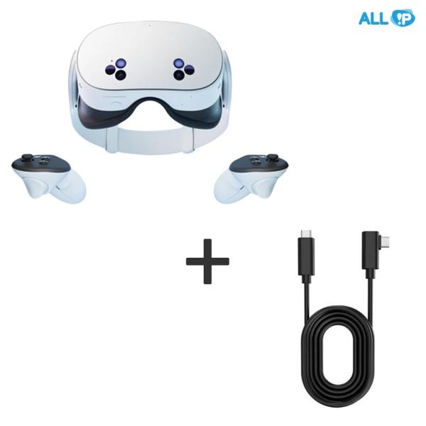 (Meta) Meta Quest 3S 128GB 메타퀘스트 VR 기기 (본품+메타퀘스트 2,3 링크케이블 CtoC 5m) 518,700원