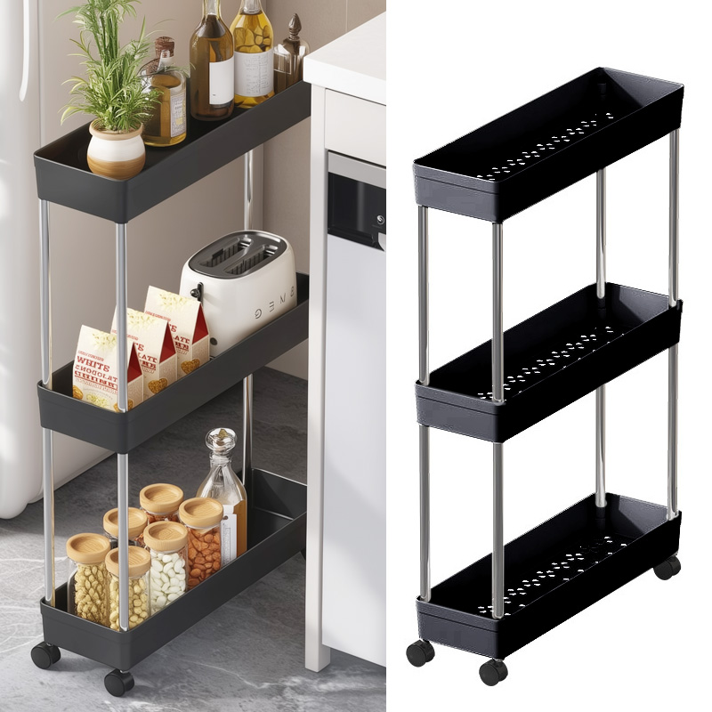 스토리원 U-SSAC102-L3 이동식 틈새 수납 선반 다용도 수납장 트롤리 10,900원