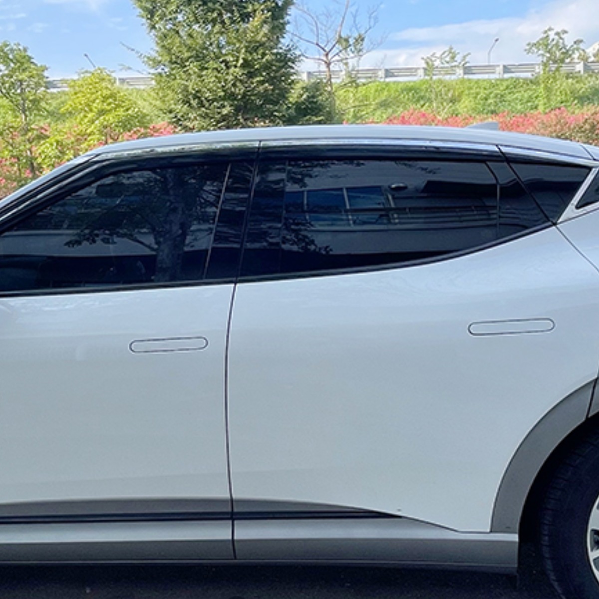 뭉구카 AC 제네시스 GV60 블랙 다이아몬드 도어바이져 차량 햇빛가리개 썬바이저 자동차 빗물받이 스모그바이저 선바이저 6pcs E468 2021년~현재 128,800원