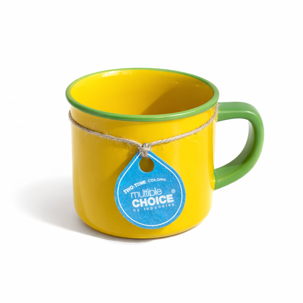 디얼리 탑초이스 투톤 머그 법랑 머그잔+코스터 350ml, 1개, 옐로우 10,400원