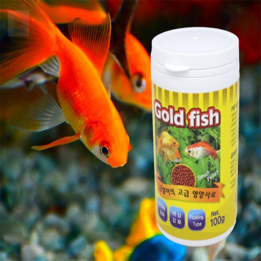욘프로컬렉션 골드피쉬 통 100G 소형물고기사료 중형금붕어사료 7,900원