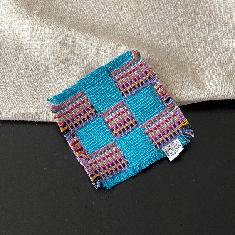 오릴리 네팔 수제 직조 패브릭 티 코스터 컵받침 시리즈 16종, 1개, #07 12,000원