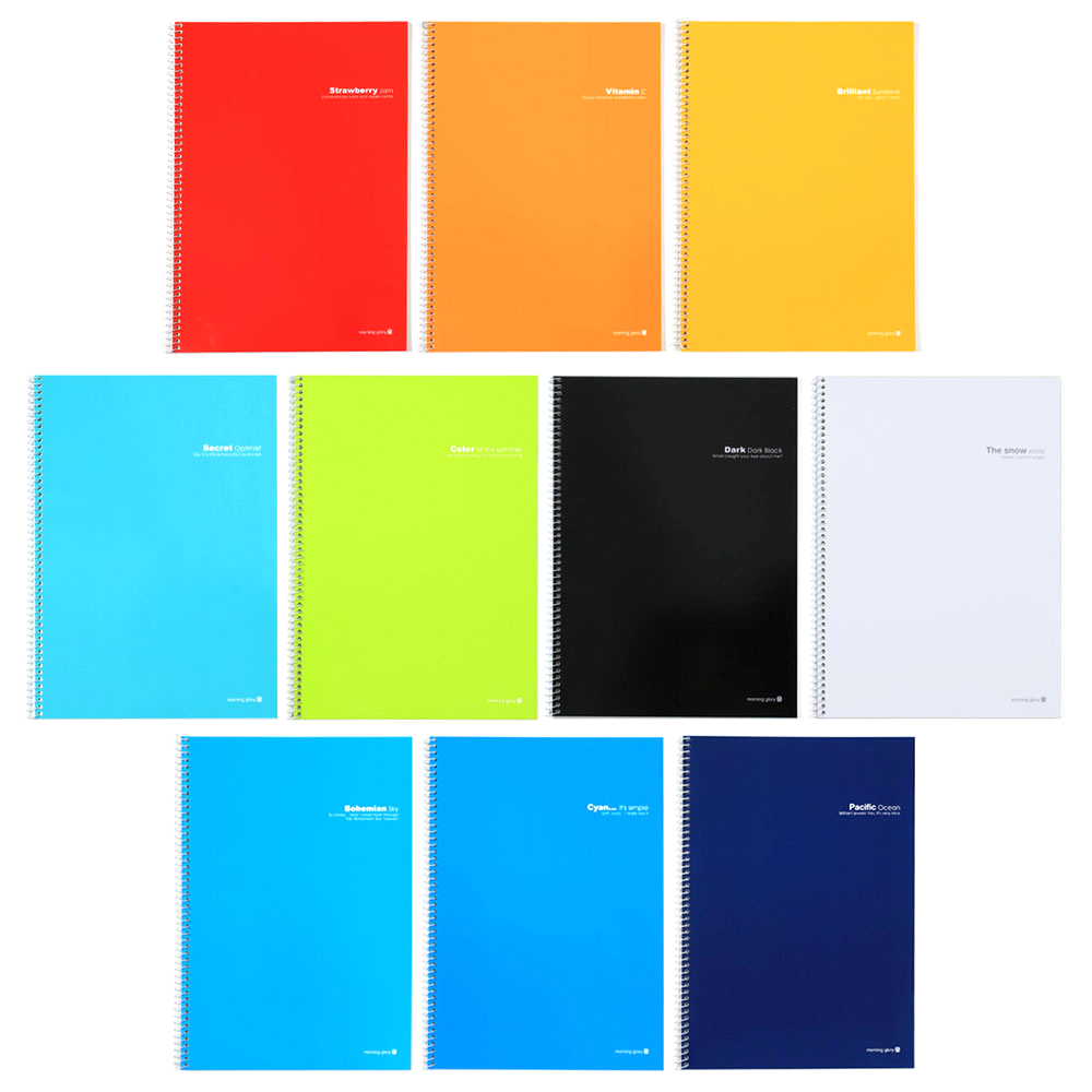 모닝글로리 1000 중고 SP 무제 K 스프링 노트, 혼합 색상, 10개입 10,920원
