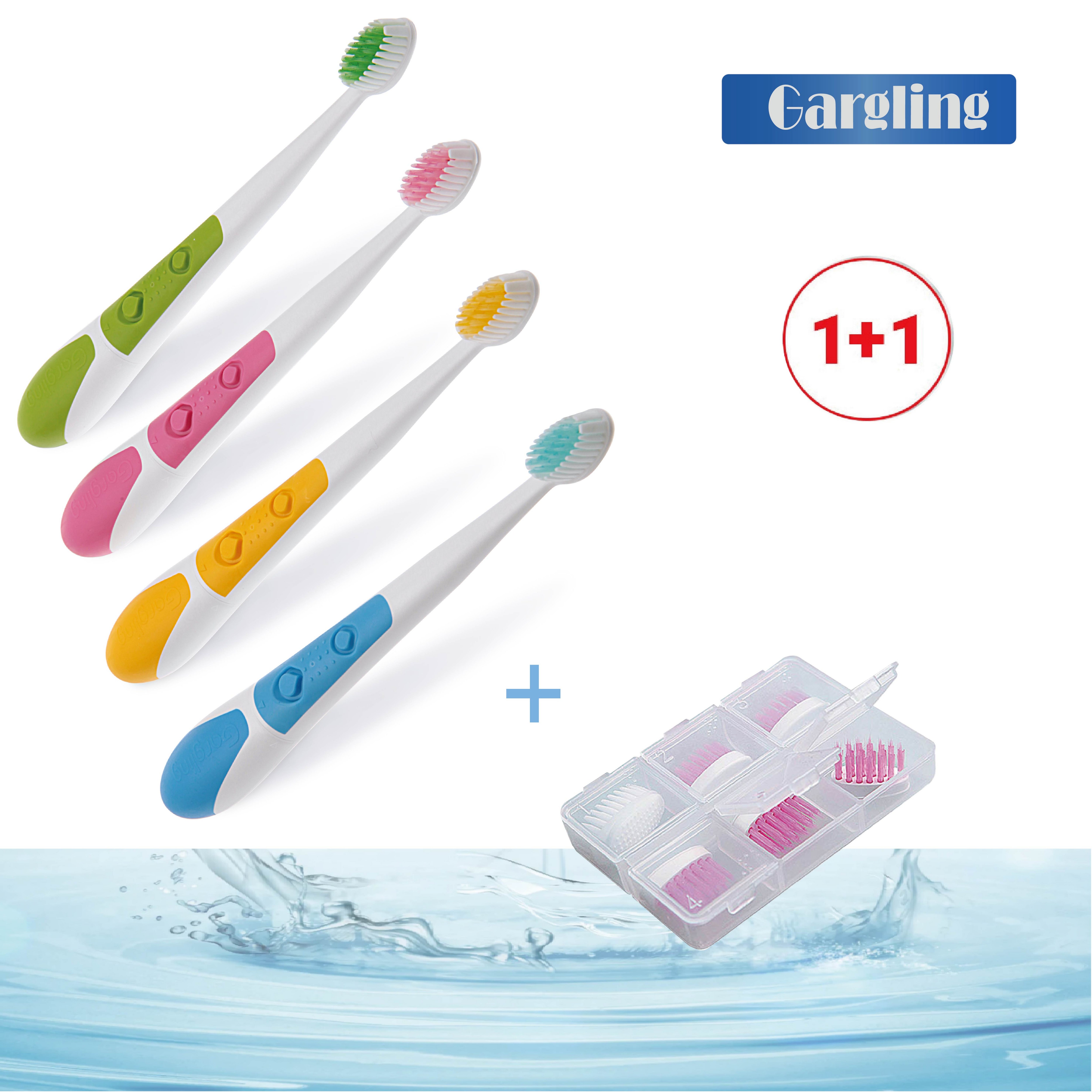 국산 음파전동칫솔 진동칫솔 (1+1) (리필모6p 포함) 저자극 저소음 어린이 성인 노약자 색상별 온가족형 사무실 여행 출장 12,900원