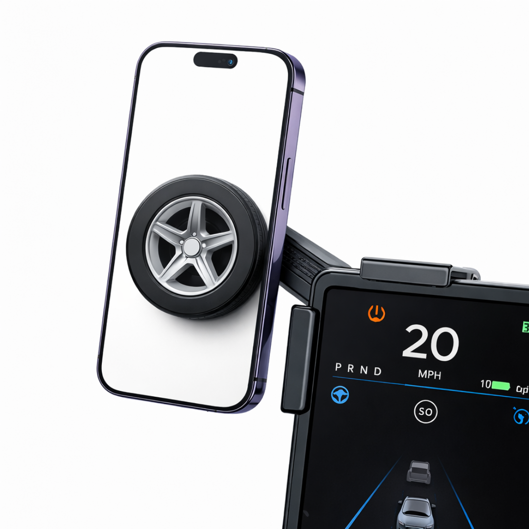 NEXT EDGE 비접착 테슬라 모니터 모델Y 모델3 하이랜드 핸드폰 거치대, 1개, 블랙, 현재가 28,900원