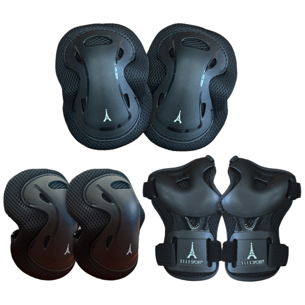 엘르스포츠 보호대 세이프플랙스 인라인 킥보드 보호대장비 3종세트 아동 성인, 세이프플랙스S(13세미만)_블랙 15,800원