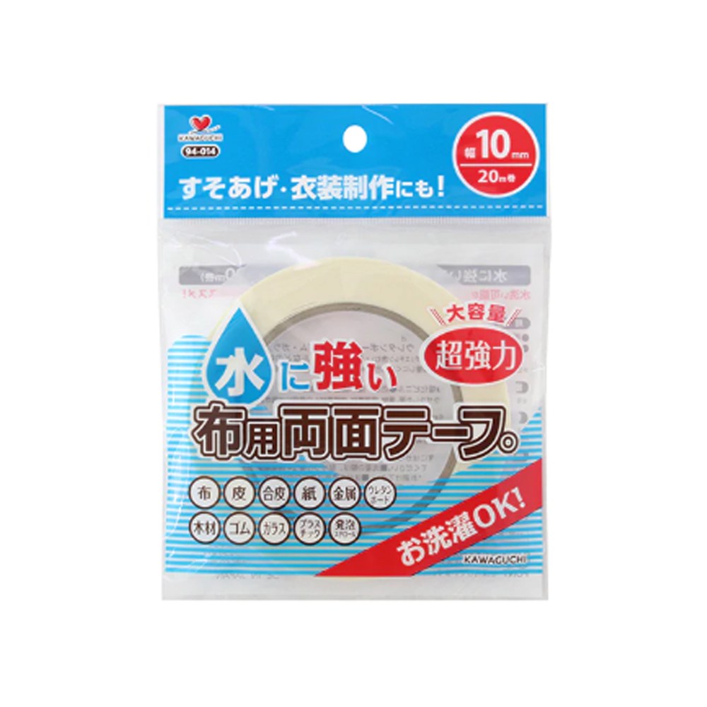 가와구찌 수강 양면 테이프 물에 강한 의류용 다림질 부착형 세탁가능, 화이트 폭20mm, 1개 14,800원