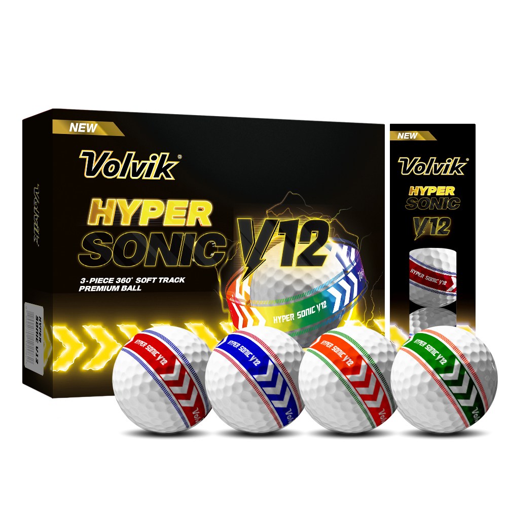볼빅 골프공 하이퍼 소닉 V12 소프트 트랙 360도 고반발 3피스 29,980원
