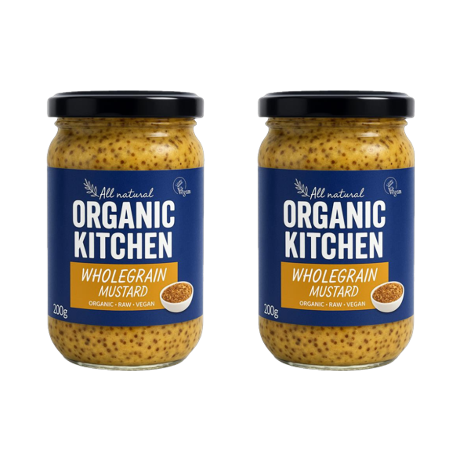 오가닉키친 프랑스 고단백 유기농 홀그레인 머스타드 겨자소스, 2개, 200g 18,500원