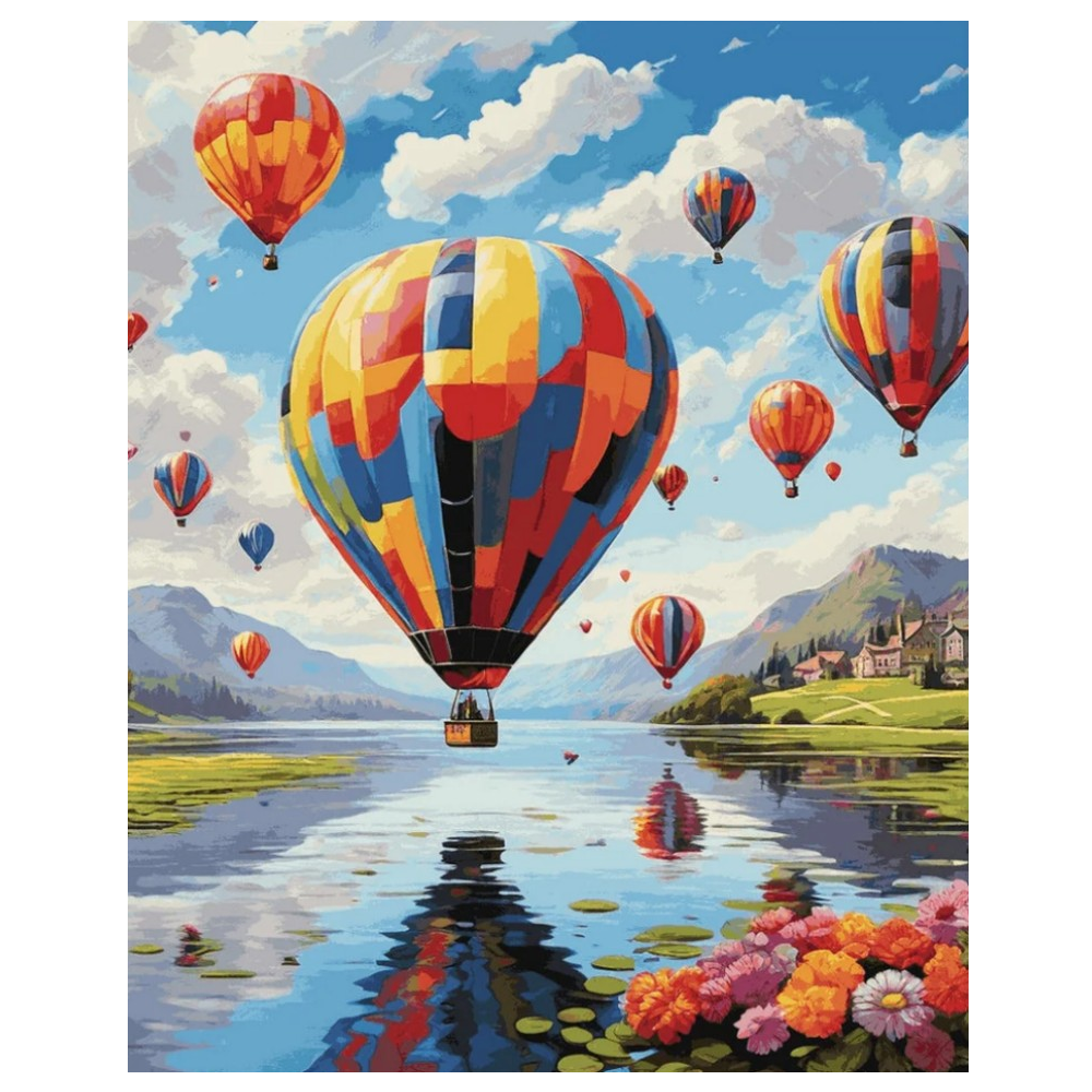 조이제이 36종 40x50 쉬운그림그리기 DIY 유화그리기세트 명화그리기, 029 열기구, 1세트 14,400원