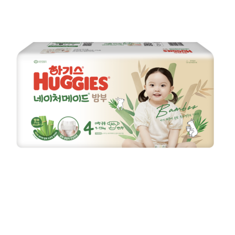 하기스 2024 네이처메이드밤부 밴드형 기저귀 남녀공용 125,900원