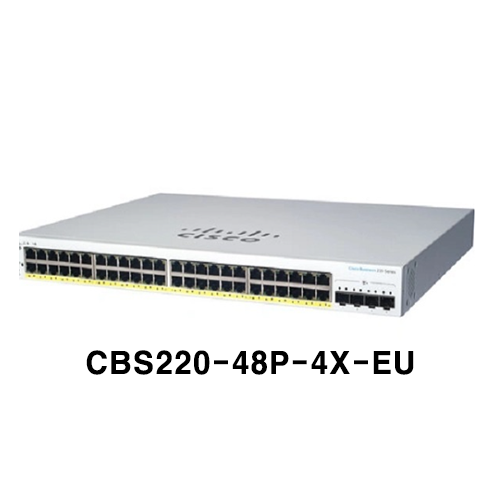 시스코 CBS220-48P-4X-EU 기가비트 POE+ 382W 48포트 10G 4SFP+광포트 스위치허브 1,794,000원