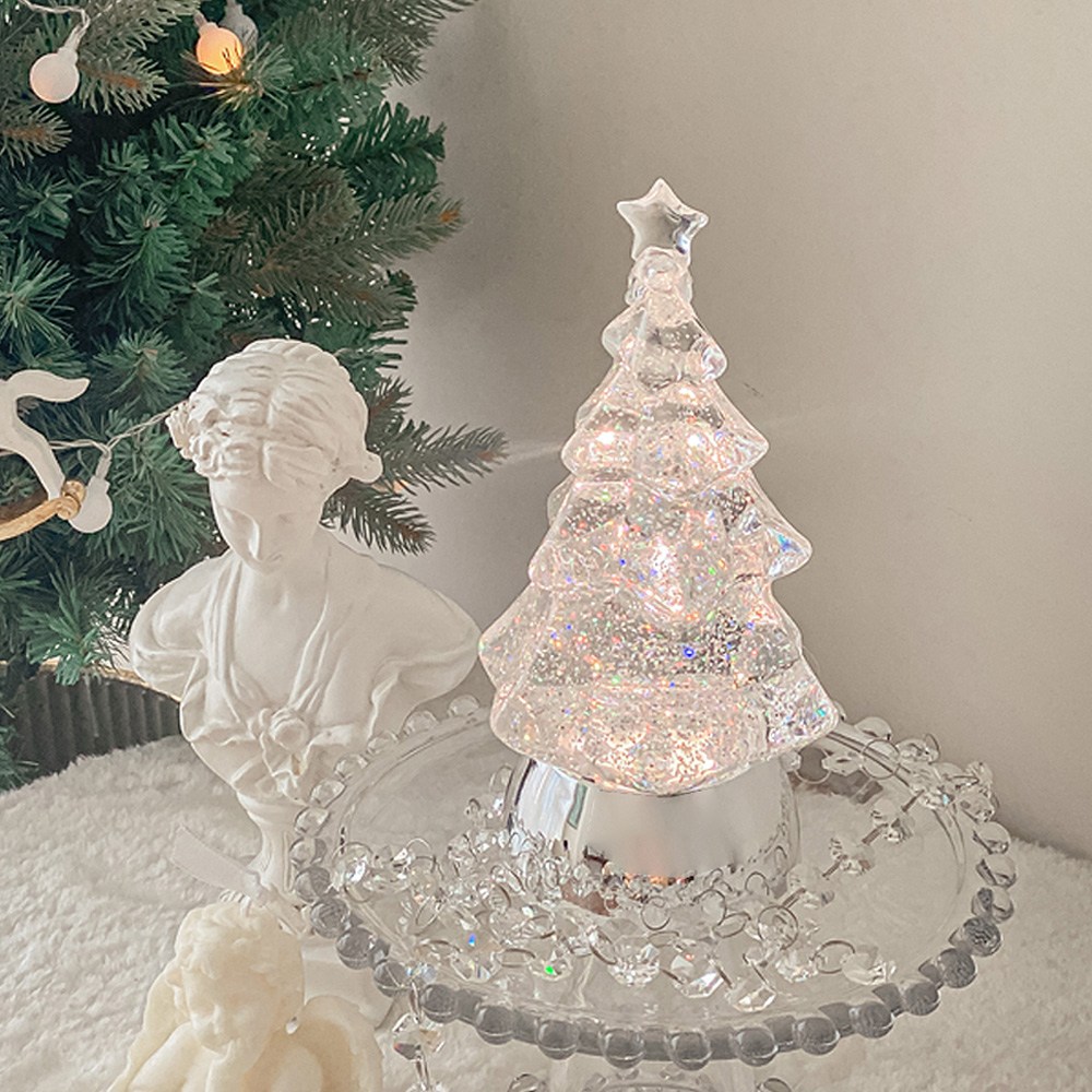 트래블앤쿡 크리스마스 투명 트리 워터볼 워터볼 인테리어 무드등 34,000원
