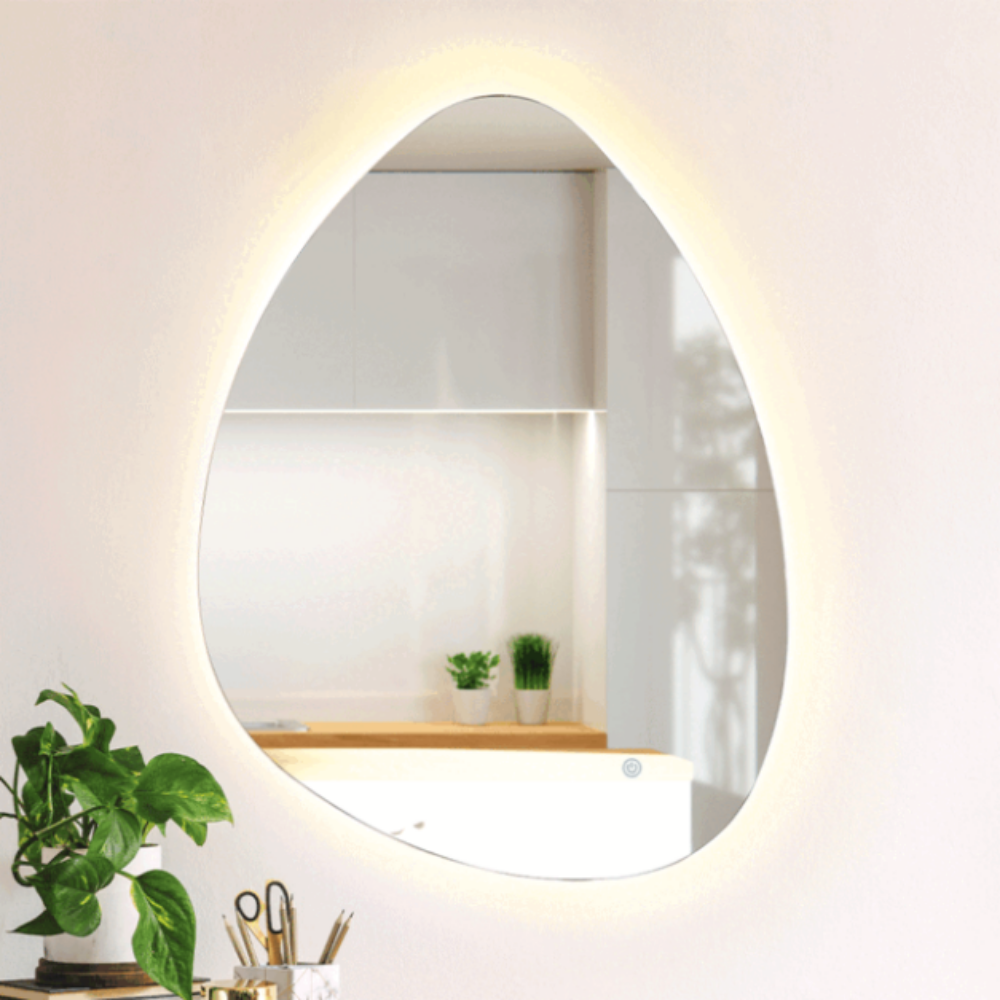 간접조명거울 욕실 반신 비정형 타원형 샤워실 거울 224,000원