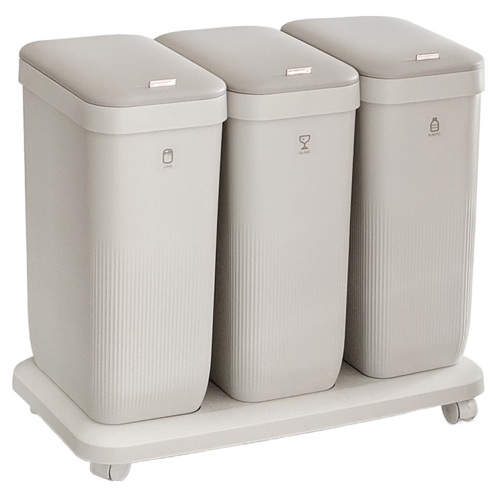 엠지엠씨디자인 플루딕 분리수거함 3p 세트, 베이지 48,300원