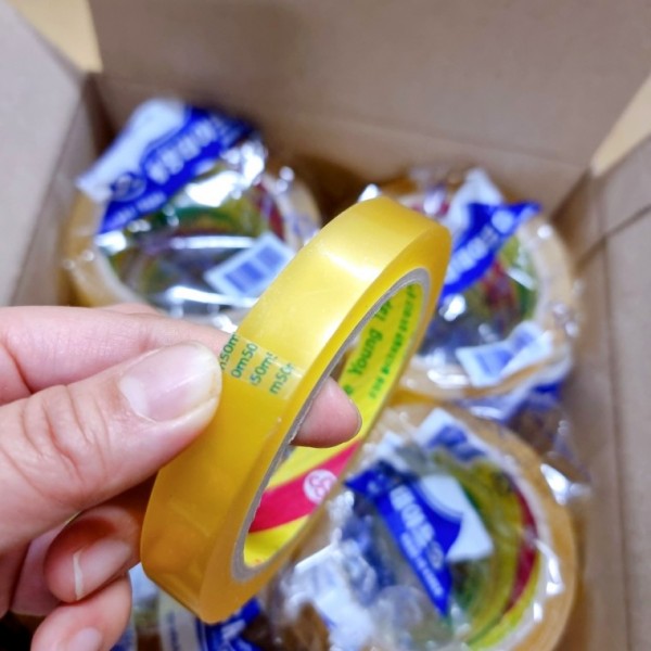 국산 스카치 테이프 리필 15mmX50m 40개 투명 OPP 겔 중포장 물레방아 커터기 28,310원